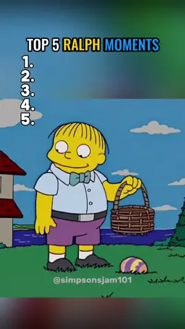 Top 5 best Ralph Wiggum moments. #thesimpsons #ralphwiggum #simpsons #chiefwiggum #scary 