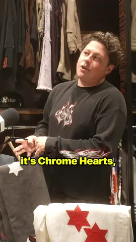 Ben Kickz shows off his CUSTOM Jewish Chrome Hearts jeans  FULL VIDEO ON OUR YOUTUBE 