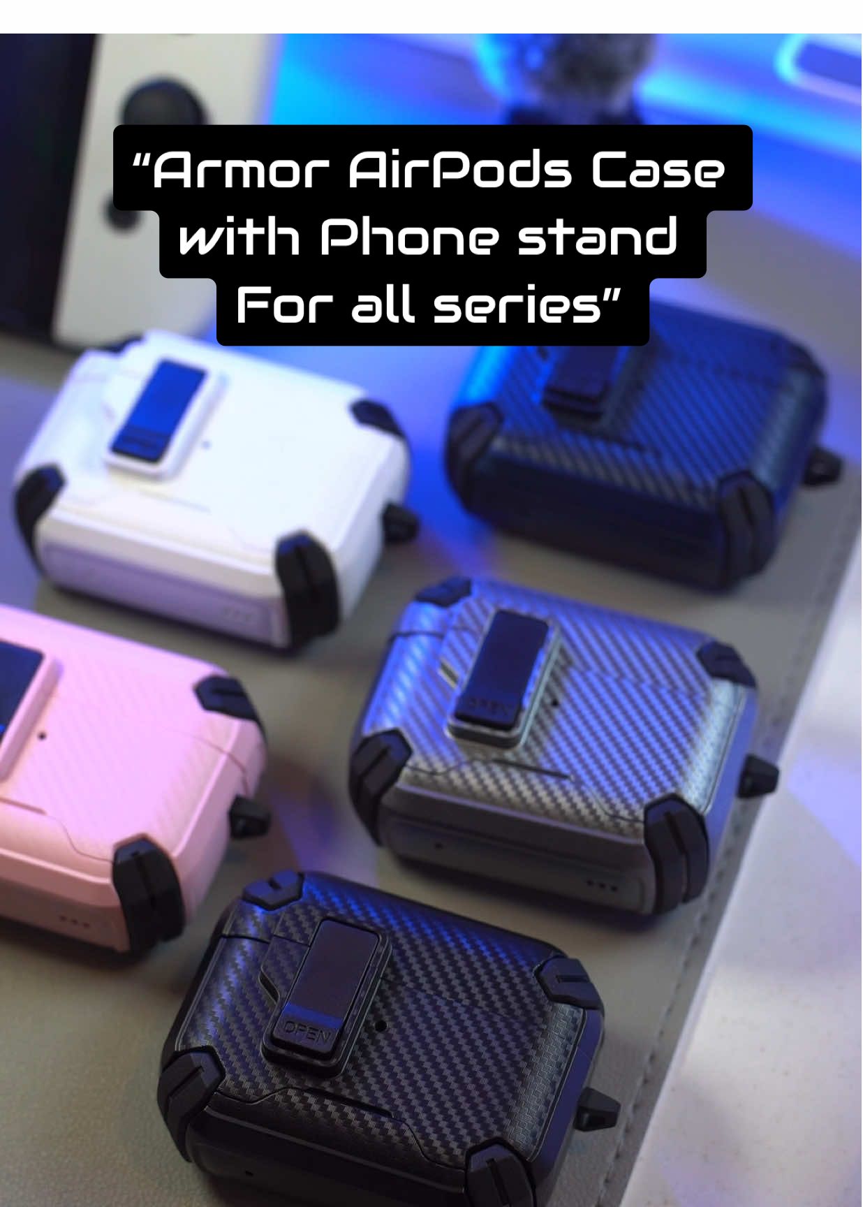 “Armor AirPods Case with Phone stand For all series” #airpods #airpodscase #airpodcase #airpodspro2 #airpodsjump @TKPH01-BekaHome 
