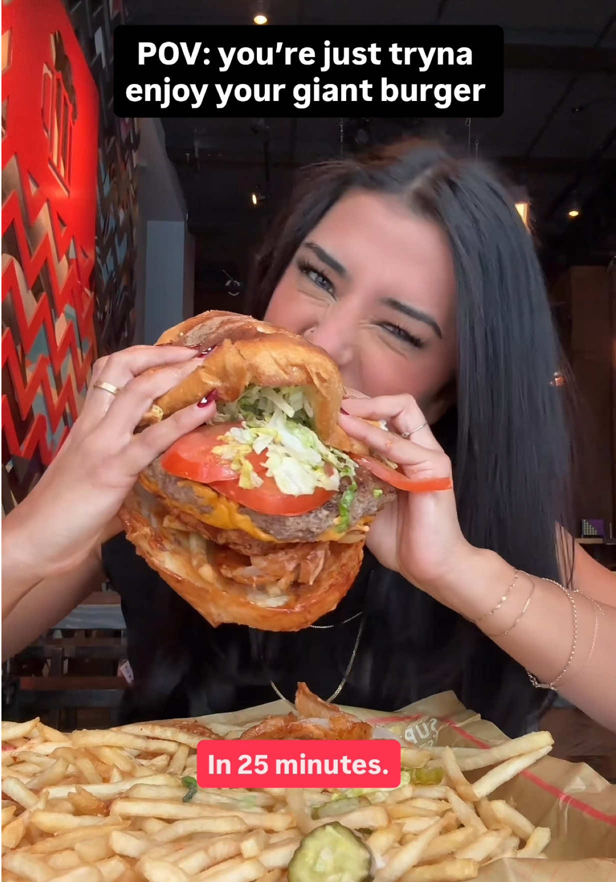 Really?!? I thought this giant burger was good for you!! #food #eating #burger #nyc #newyork 