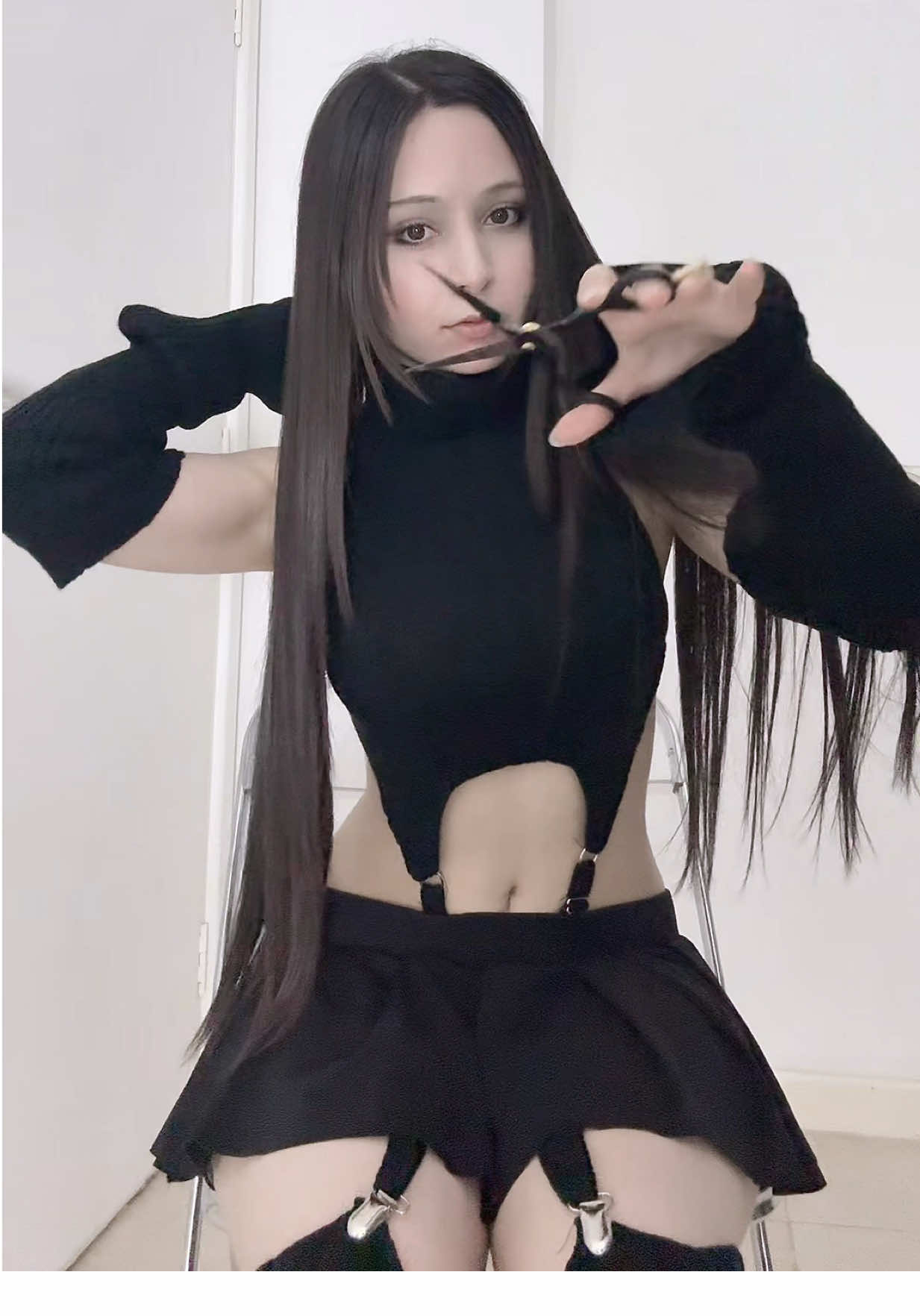 Replying to @Noir idk which hair suits the outfit 
