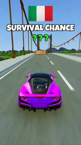 which car's survival the broken bridge #beamngdrive #gaming #survival #beamng #fyp 