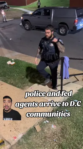 police and fed agents arrive to D.C communities #fyp #viral #washingtondc 