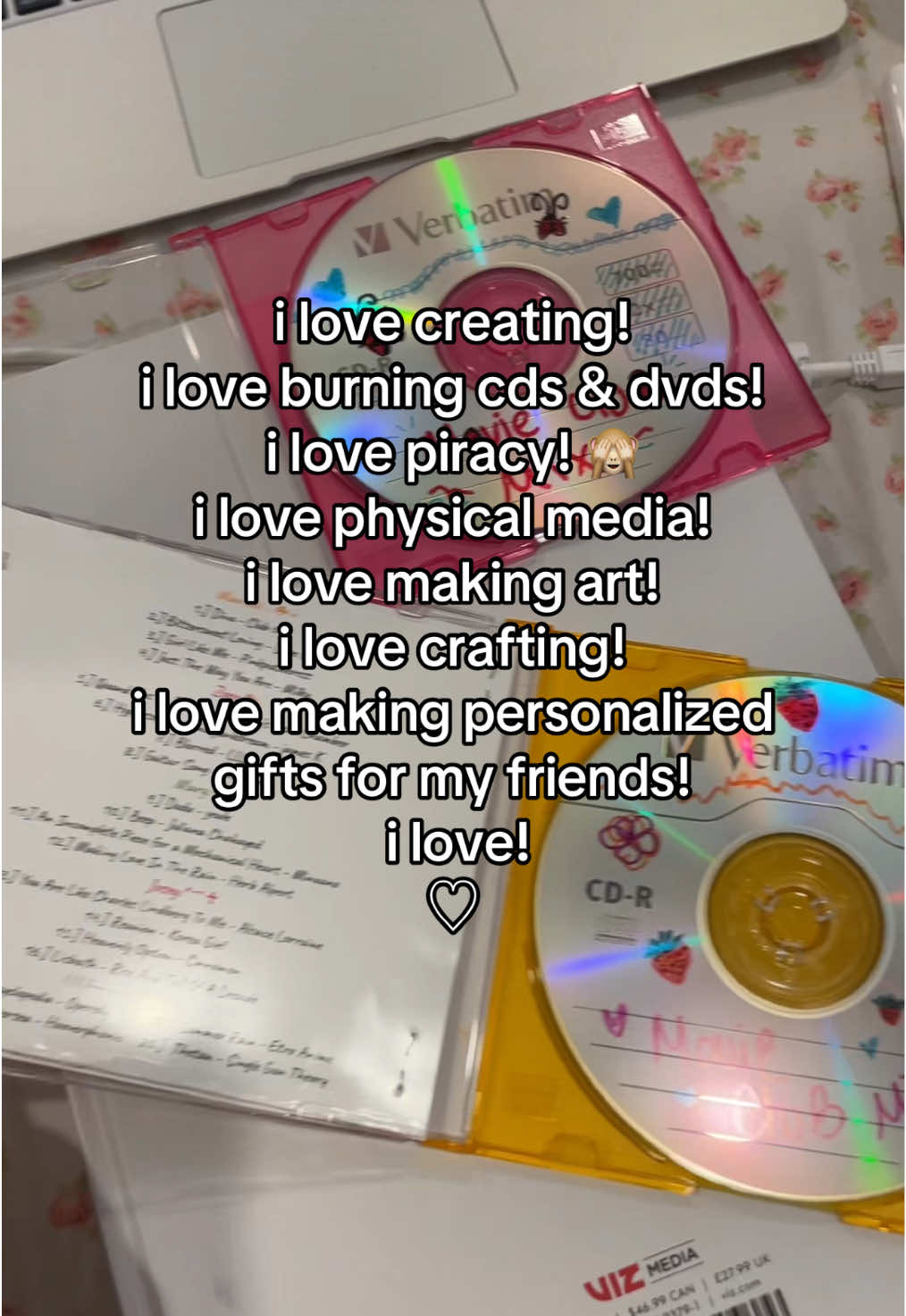 burning cds for my Loves. 💽🎚️☘️🫀🎧 #physicalmedia #cd #dvd #cdplayer #dvdcollection   