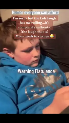 Mom passes gas on her son and he genuinely cracks up.  Fart humor isn’t for everyone but his laugh is priceless.  #fyp #fart #humor #funny #laugh 