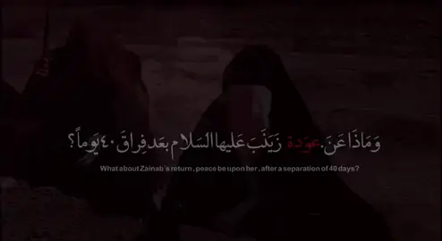 ثم تاتي ليلة الاربعين  بكل حزنها وثقلها على قلب زينب الا انها تمسح على قلوبنا وثقل احزاننا وكسر خواطرنا اللهم بكسرة قلب زينب اجبر قلوبنا المنكسرة💔.. #يالثارات_الحسين 