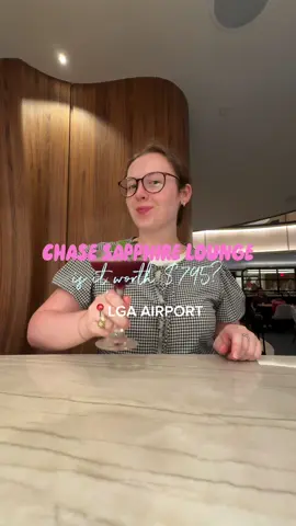 The Chase Sapphire Lounge in LGA Airport… is it worth it? The Chase Sapphire Reserve Credit Card has gone up to a $795 annual fee. Veryyyy steep. But there truly are lots of benefits including airport lounge access. Personally, I utilize the benefits and make the annual fee well worth it, but it’s such a personal decision. Living in New York City makes access to perks a lot easier. If you love dining out and traveling, this card is perfect.  Earn 100,000 bonus points with Sapphire Reserve or 75,000  bonus points with Sapphire Preferred at my referral link:  https://www.referyourchasecard.com/19t/P6ZJZ1SQF4 #chasesapphirereserve #laguardia #chasesapphire #airportlounge #newyorkcity 