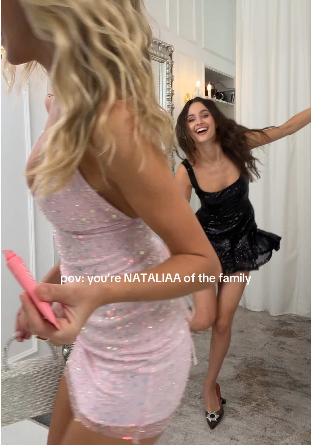 Everytime. #lucyintheskystore #partydress #homecomingdress #sequindress 