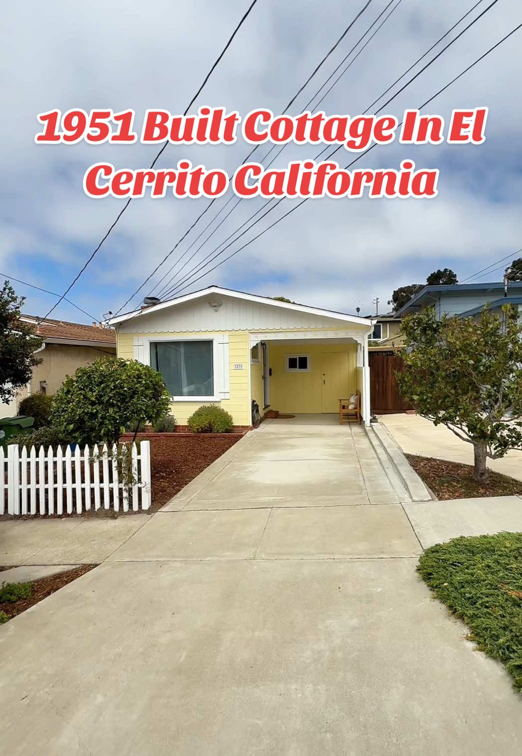 1951 Built 2 Bedroom 1 Bathroom Cottage In El Cerrito California. Close to bart, San Pablo Ave, Del Norte BART and Schools. #elcerrito #eastbay #housetour #cottage #bayarea 