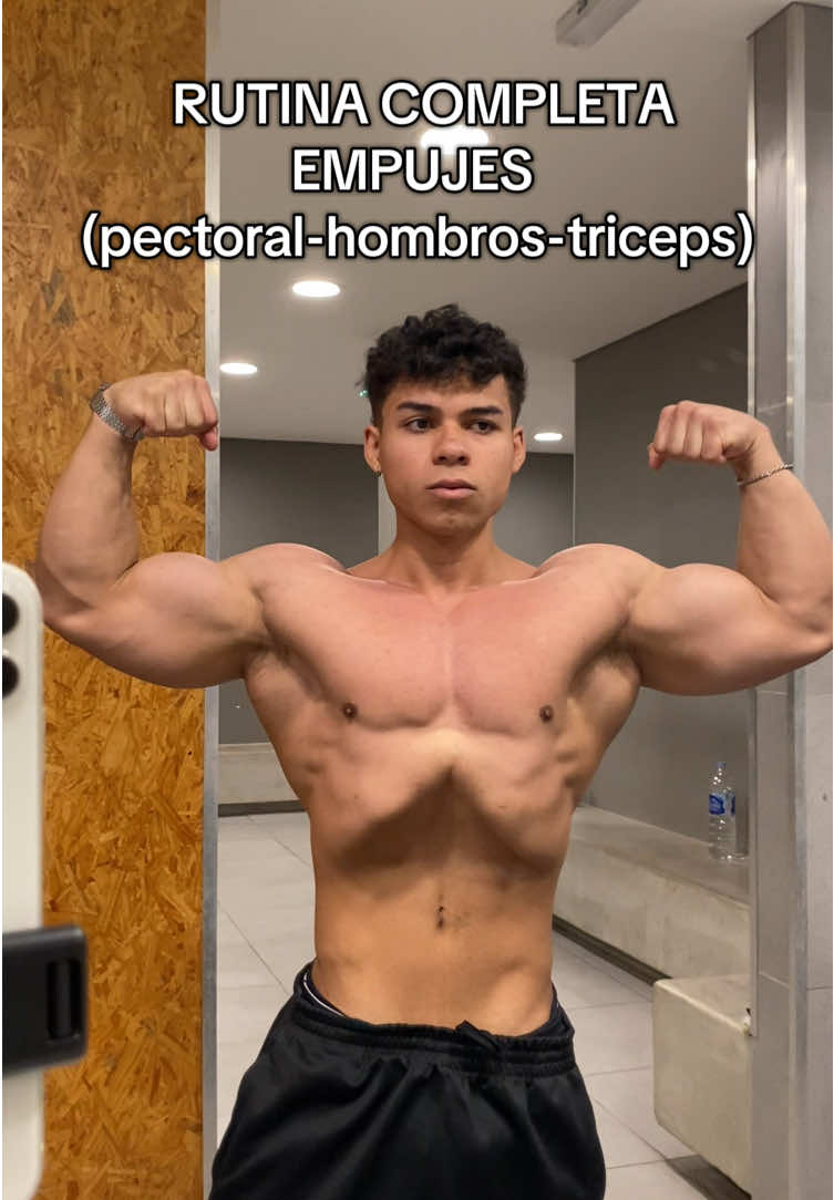 rutina de empujes! #GymTok #bodybuilders #pushday #foryoupage #siempreinclinadonuncaplano 