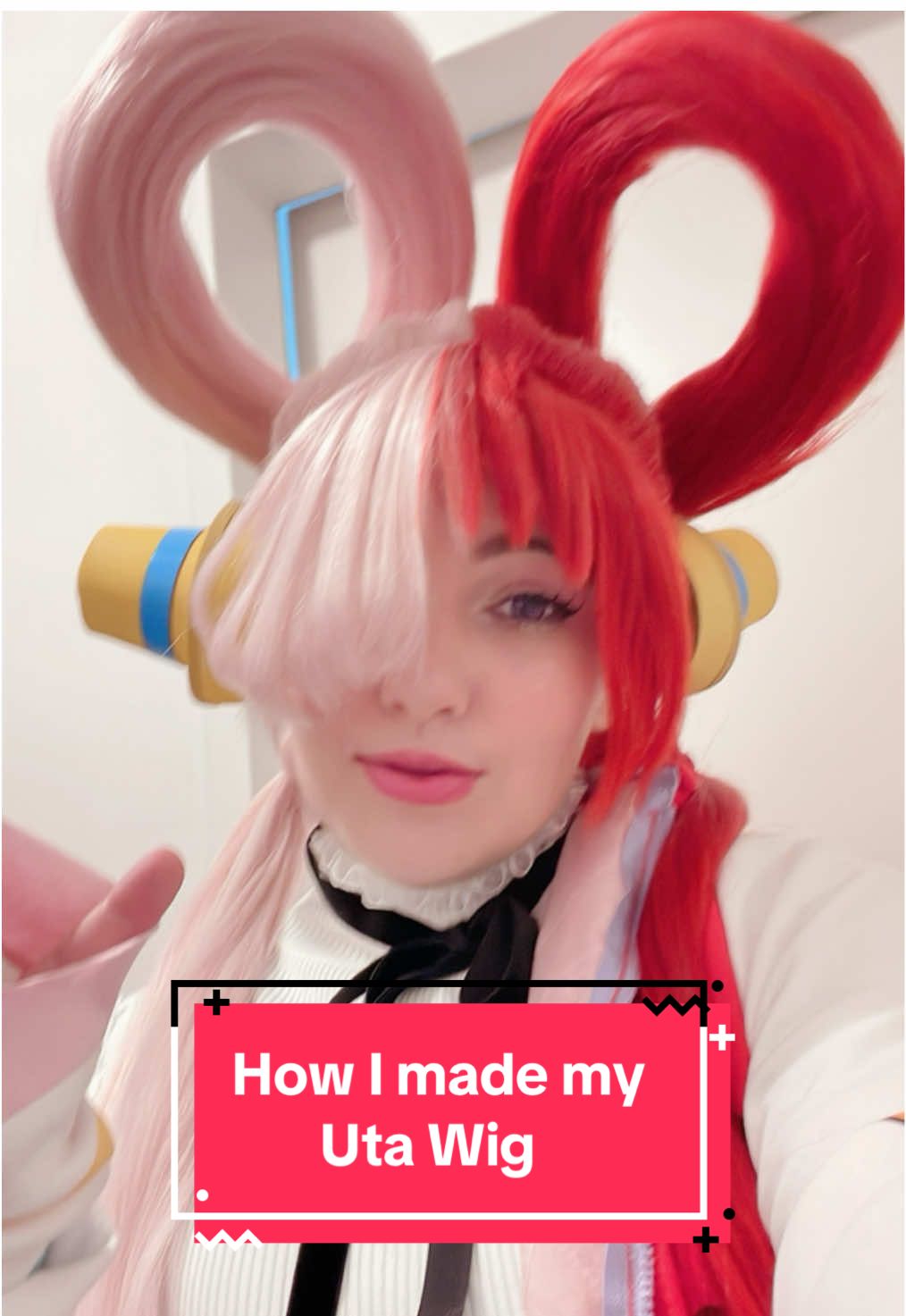 This was my first Helmet wig and it was exhausting af 😅 #utawig #utacosplay #helmetwig #onepiece #onepiececosplay 
