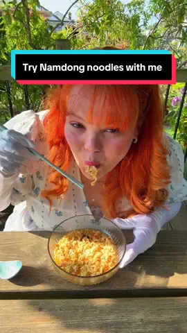 AD Trying Namdong Noodles as a mild mannered lady @Namdong Instant K-Noodles #Namdong #eatwithme #fyp 