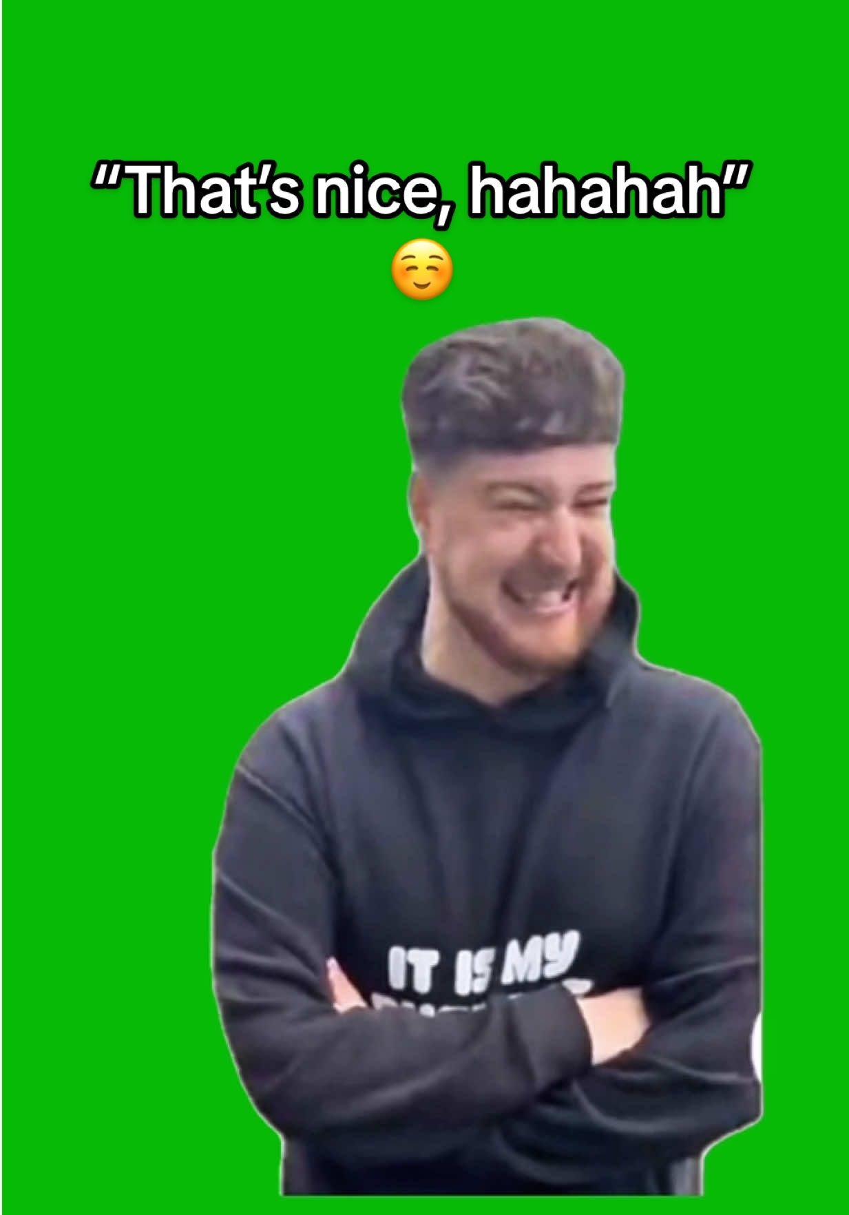 That’s nice hahaha meme green screen capcut template #hahaha🤣 #sarcasm #fyp #meme #CapCut 