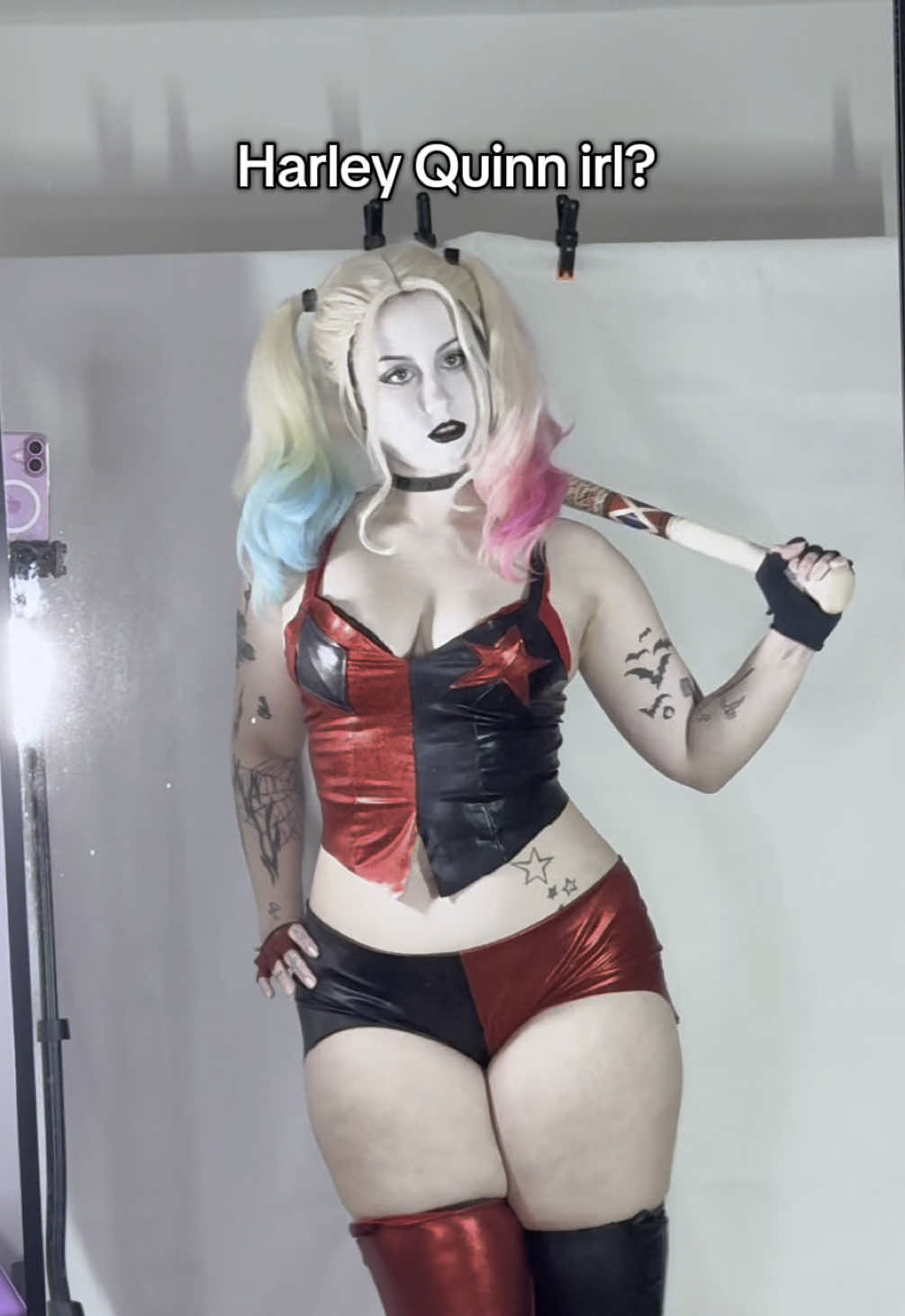 I really want to update this outfit #harleyquinn #harleyquinncosplay #cosplay #handmadecosplay 