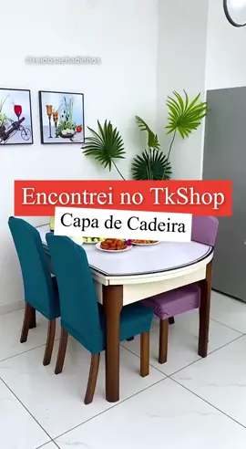 Capa de Cadeira #capa #cozinha #cadeiras 
