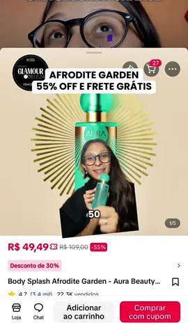 CORRE ANTES QUE ACABE O ESTOQUE! 😱💖 @Aura Beauty Club #aurabeauty #afroditegarden #bodysplash #PromoTikTokShop #TikTokShop 