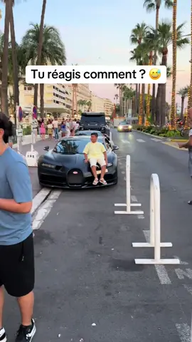 Comment tu réagis comment ?😂#sttropez #cannes #bugatti #chiron #luxe 