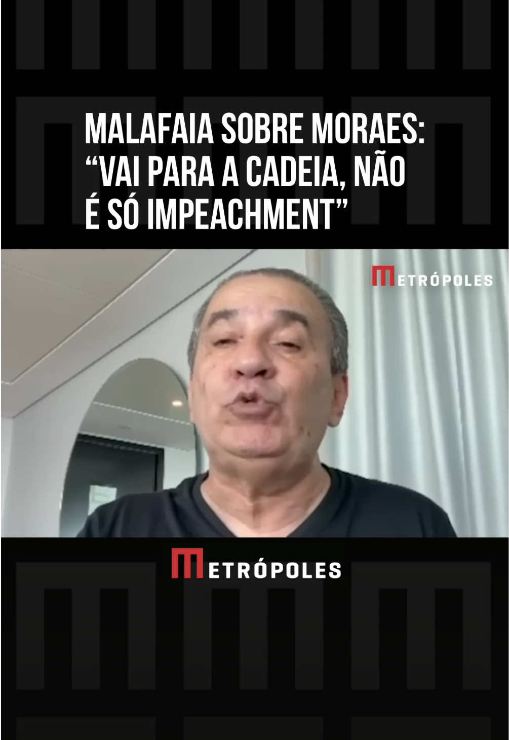 O #pastor #SilasMalafaia afirmou nesta quinta-feira (14/8) que o ministro do Supremo Tribunal Federal (STF) Alexandre de Moraes será preso, além de sofrer um #impeachment. O magistrado é relator de inquéritos contra o ex-presidente Jair Bolsonaro (PL) e caciques da oposição, grupo ao qual o líder da Assembleia de Deus Vitória em Cristo é ligado. “Alexandre vai para a cadeia, não é só impeachment. Ele é um criminoso, e precisa ser preso, pelo Estado Democrático de Direito”, afirmou Malafaia ao Metrópoles, após compartilhar um vídeo contra Moraes. Na gravação, o pastor reclama do tenente-coronel Mauro Cid, e afirma que a delação do ex-ajudante de ordens de Bolsonaro deveria ser anulada por descumprimento de regras, além do vazamento de conversas de ex-assessores do ministro. Malafaia argumentou que, após o acordo, o delator não pode falar sobre o conteúdo delatado. “O coronel Cid, usando a rede social da mulher, detona a própria delação, dizendo que Alexandre Morais é um cão de guarda, que não está nem aí para provas, que é protegido pelo STF, que o delegado federal tentou induzi-lo e colocar palavras na sua boca, que jamais ele falou que Bolsonaro deu o golpe”, diz o pastor no vídeo. O ministro é alvo de um pedido de impeachment da oposição no Senado. O requerimento foi protocolado após o magistrado determinar a prisão domiciliar de Bolsonaro. Não há perspectiva, porém, de o presidente da Casa, Davi Alcolumbre (União-AP), pautar a medida. Segundo Malafaia, Moraes optou por não cancelar a delação de Cid porque a denúncia do procurador-geral da República, Paulo Gonet, “está sustentada na ficção” do tenente-coronel. Após o vazamento dos diálogos, o ministro rejeitou anular o depoimento sob o argumento de que tais solicitações são “consideradas irrelevantes, impertinentes ou protelatórias” #TikTokNotícias 