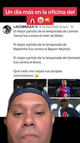 La lucha por ser el culé más destacado esta reñida 🤡🫵#fcbarcelonafans #MesQueUnClub #factosdelfutbol #lamineyamal #greenscreen 