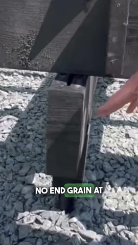 Fancy beam vs end grain? #carpentrytips #homeimprovement #protips #deckbuilding 