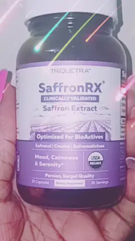 SAFFRON RX STAY STRESS FREE, CALM SERENITY CONSULT WITH YOUR DOCTOR BEFORE TAKING.. #saffron #saffronbenefits #calm #serenity #tiktokshop 