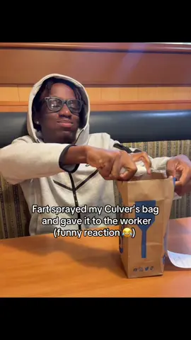 This is so wrong 😭 #fartspray #fartsprayprank #culvers #funnyvideo #viral