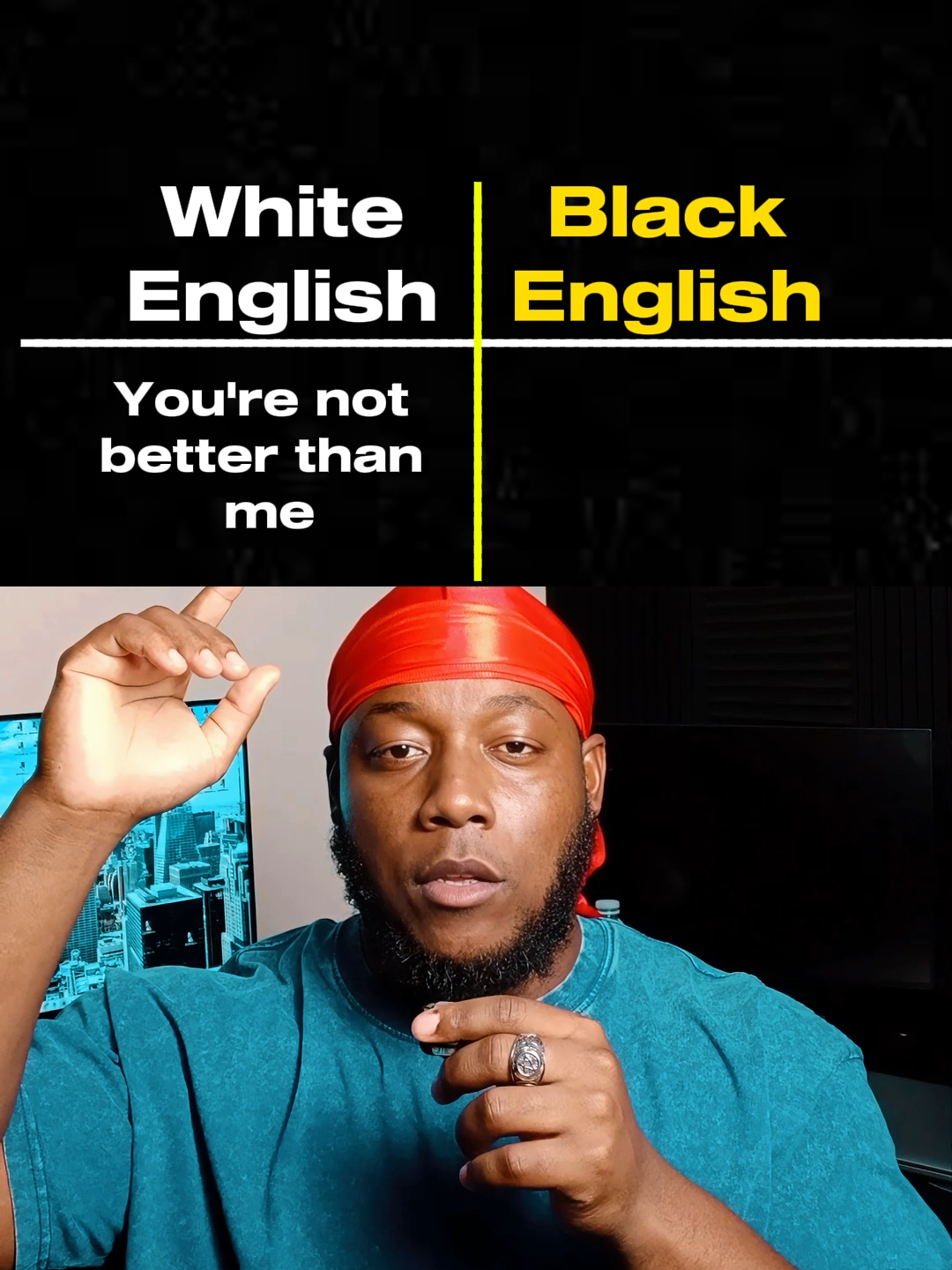 White English and Black English. #English #usa🇺🇸 #usatiktok🇺🇸 #englishlesson #usa  #fyp #foryou #unitedstates #jamaicantiktok🇯🇲viral #brazil🇧🇷  #nigeriantiktok🇳🇬 #ghanatiktok🇬🇭 #mexico🇲🇽 #dubai🇦🇪  #unitedkingdom🇬🇧 #haitiantiktok🇭🇹 #dominicana🇩🇴 #foryoupage #viral #viraltiktok  #france🇫🇷 #italy🇮🇹 #egypt #viral #japan #usa🇺🇸 #tiktok