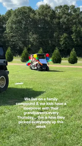 They live for this day of the week🤣 #familycompound #grandparentslove #grandparents #sleepover #grandkids 