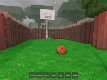 Ideia de base 99 noites na floresta, com direito a cesta de basquete 🏀 #roblox #robloxgames #99nightsintheforest #fyp #robloxfyp 