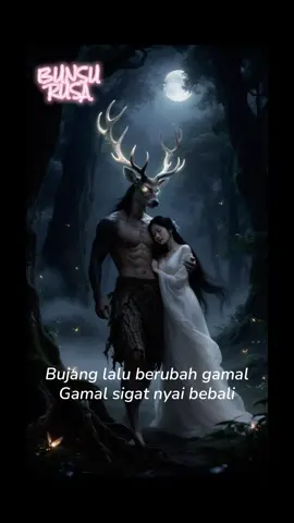 BUNSU RUSA,Sebuah cerita mistis legenda jaman dahulu dalam suku Dayak iban, tentang kisah seorang gadis cantik suku Dayak iban yang tanpa sengaja terpilih untuk menjadi istri siluman rusa penghuni hutan pedalaman yang disebut “Bunsu Rusa”. Kisah tersebut ketika sang gadis sedang berjalan di tepian sungai dangkal di dalam hutan,tanpa disengaja ia menemukan sebuah cincin bermata intan yang indah dan ia pun memakai cincin tersebut di jarinya, yang ternyata cincin itu adalah milik siluman rusa yang telah sengaja siluman rusa letakkan di  tepian sungai itu selama ber abad abad dengan sumpah dan simbol barangsiapapun wanita yang menemukan serta memakai cincin itu maka ia lah yang akan menjadi istri atau pendampingnya. Setelah si gadis pulang ke rumah,pada malam harinya saat tidur ia bermimpi bertemu dengan seorang pria tinggi tampan,di dalam mimpi si gadis menyukai pria tampan tersebut dan tak berselang lama pria tersebut lalu berubah wujud menjadi sosok aslinya yaitu siluman rusa. Akan tetapi roh si gadis telah terikat hubungan dengan siluman rusa di alam lain dan si gadis tidak bisa sadarkan diri dari tidurnya. Orang tua dan keluarga si gadis yang khawatir dengan kondisi anak mereka yang tidak bisa sadarkan diri dari tidur lalu memanggil “Manang” dukun atau orang pintar spiritual yang bisa berkomunikasi dengan alam roh meminta kepada Bunsu rusa agar mengembalikan roh si gadis kembali ke alam manusia, ritual di jalankan dan permohonan di sampaikan agar Bunsu rusa berkenan untuk memutuskan hubungan antar dua alam berbeda tersebut dan mengembalikan roh si gadis.. #bunsurusa  #dayakiban  #sarawak #dayak #kalimantan 