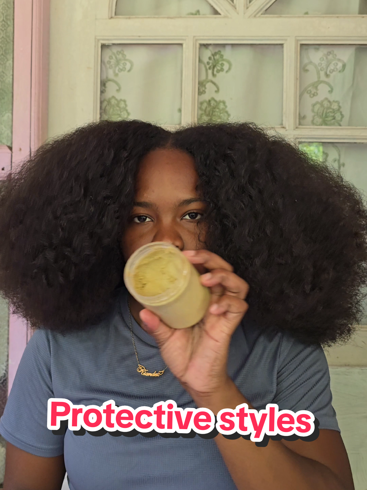 Protective hairstyles like these helped my hair grow so much! This is also a kid friendly hairstyle ✨️😊 what are some of your go-to protective styles 🤔 let me know in the comments💫 #naturalhair #fyp #stluciantiktoker🇱🇨 
