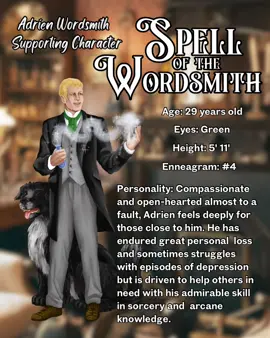 A pair of central characters from Book 3 of The Witch’s Foundling series, Spell of The Wordsmith. If Adrien and Caroline provide tremendous support to Sally at a time of immense upheaval. However, their own secrets put a strain on thier safety and Sally’s. #gaslampfantasybooks #gothicfantasybooks #supernaturalhistoricalfantasy #indieauthor #indieauthorsofbooktok 