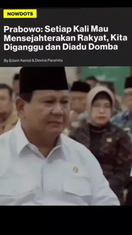 Presiden Prabowo setiap kali mau mensejahterakan Rakyat, tapi banyak yang ingin ganggu dan adu domba Rakyat dan Pemerintahannya🥹, jangan mudah terprovokasi🙏#prabowosubianto #kabinetmerahputih #gerindra #presidenprabowo #bekerjauntukrakyat 