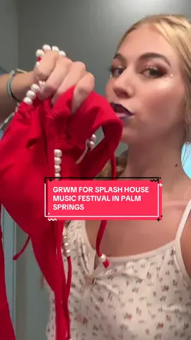#grwm for @Splash House festival in Palm Springs 🎶💃🏼🌞❤️ #festivalfashion #festivalfit #poolpartyfit #ravefit 
