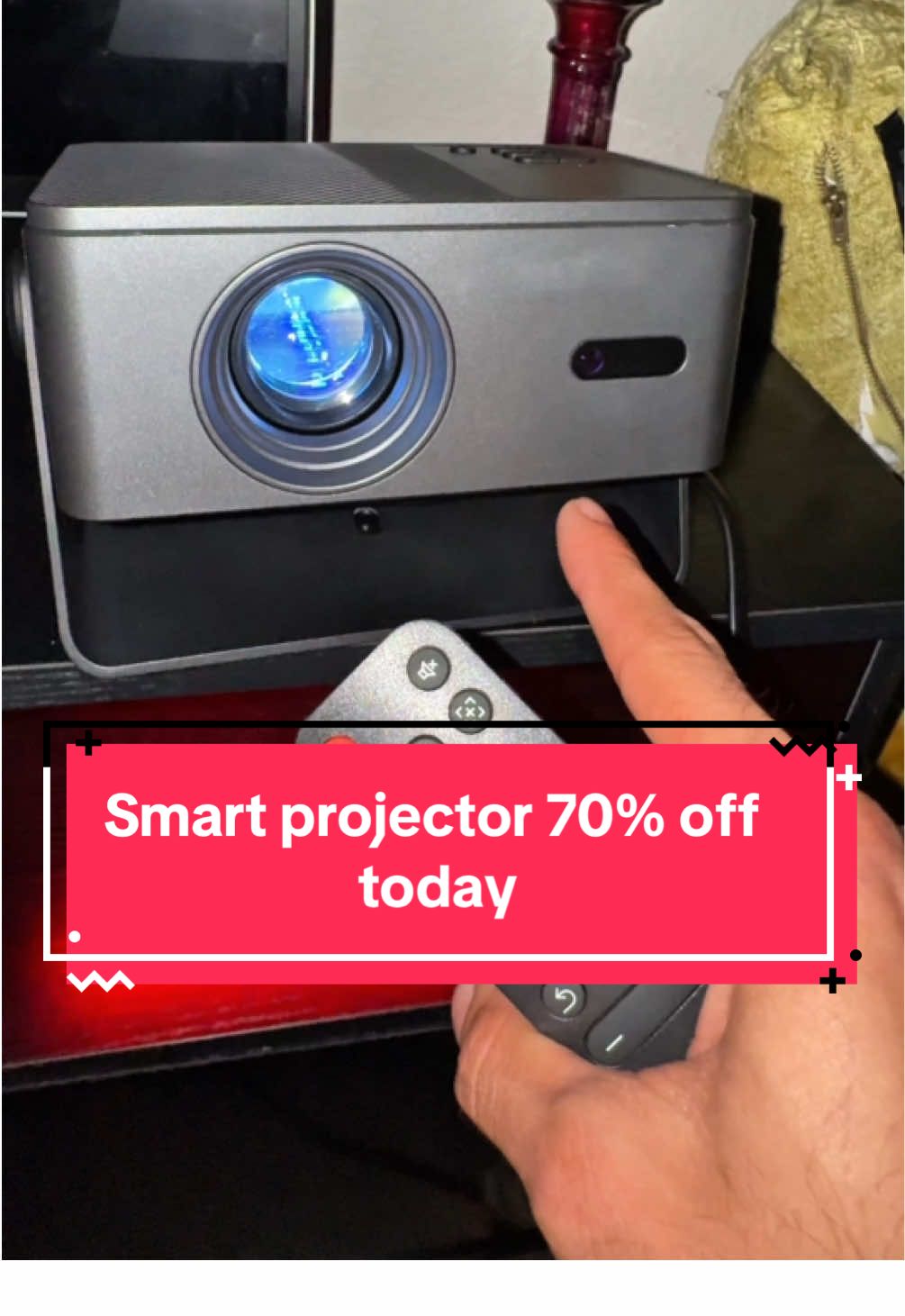 Projector that does it all! #smartprojector #portableprojector #projector #deals #tiktokshoplabordaysale 