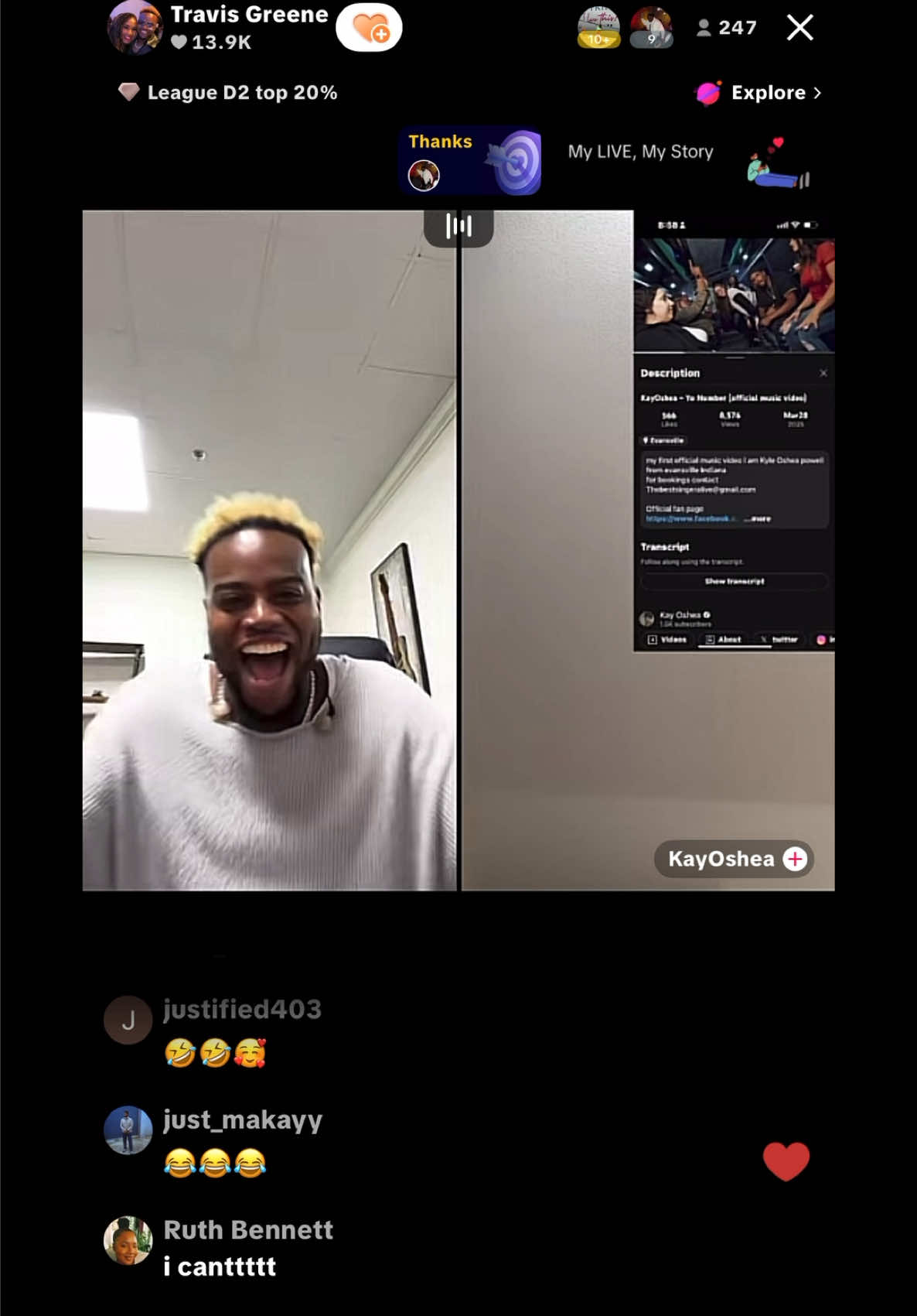 Funny moment with Travis Greene 😂 #christiantiktok #travisgreene #gospelmusic 