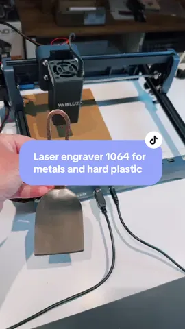 Laser engraver 1064 for metals and hard plastic . I got the 1064 because I wanted to try engraving on metals. I’m still new to laser engravers but I like that I will be able to custom metal and hard plastic pieces . This is also compact so it won’t take up a bunch of space .  ##DIYCrafts##LaserEngravingMachine##WAINLUX##CraftingTools##PortablelaserEngraver         