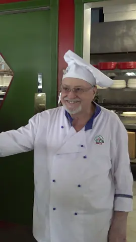 My breath was taken away when I saw the pizza makers outfit 