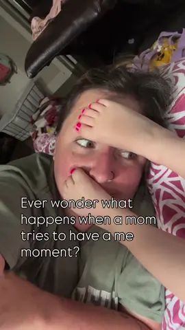 You know you're a mom when 'me time' means your kids feet end up in your face while she tells me to shut up! 🤣🤦🏻‍♀️