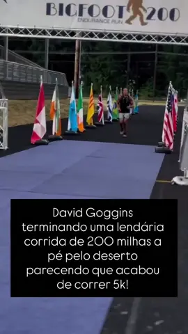 No verdadeiro estilo Goggins, parece que ele acabou de terminar uma corrida de 5k, versus o final de uma corrida montanhosa de 200 milhas em trilhas técnicas pelo deserto, Apesar de 5 cirurgias no joelho em 18 meses e ser informado pela maioria de que não é possível, Goggins acabou de provar que todos nós somos capazes de muito mais. Parabéns @davidgoggins Você inspira! #reels #explore #explorar #corrida