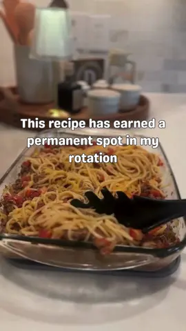 Taco Spaghetti Recipe at thediaryofarealhousewife dot com. The best of taco night meets pasta night! Easy, cheesy, and packed with flavor — perfect for busy weeknights or family dinners everyone will love. #TacoSpaghetti #EasyDinnerIdeas #WeeknightMeals #GroundBeefRecipes  #creatorsearchinsights 