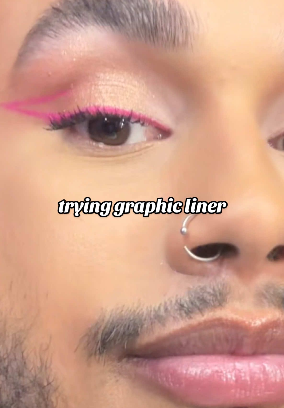I wanna try more complex ones but this one came out cutieeee 💕#fyp #makeup #beauty #mua #graphicliner #makeupartist #makeuptutorial #fullbeat #fullglam #Eyeliner #eyemakeup #makeuoroutine #glam 