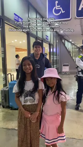 Alam naman nila na si tatay nila yun, hindi lang sila makapaniwala kaya kailangan pa ng confirmation ko kung si tatay talaga nila 😅 #airportdiaries #reunited #ldr #ldrstory #fatherdaughter 