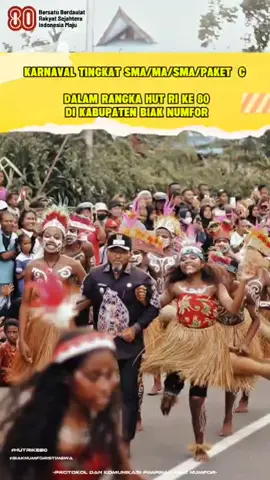 #hutri80 #biakpapua Karnaval Tingkat SMU & SMK. Biak Numfor. 14 Agustus 2025