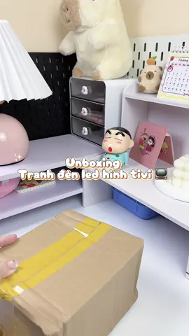Đèn ngủ bức tranh 3d ,đèn hình tivi decor trang trí 📺✨ #xuhuongtiktok #xuhuong #viral #unboxing #decor 