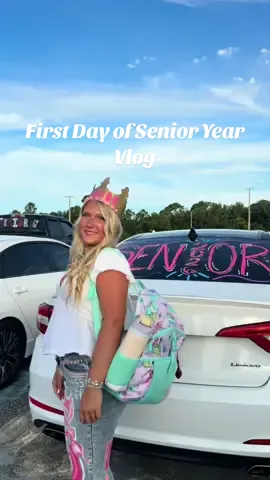 My last first day as a Highschooler! #senior #highschool #firstdayofschool #classof2026 #creatorsearchinsights @Saie @Tower 28 Beauty @Stanley Brand @CeraVe @Tatcha US @MERIT Beauty @enewton design @Bio Ionic @BondiBoost @e.l.f. Cosmetics @Owala 