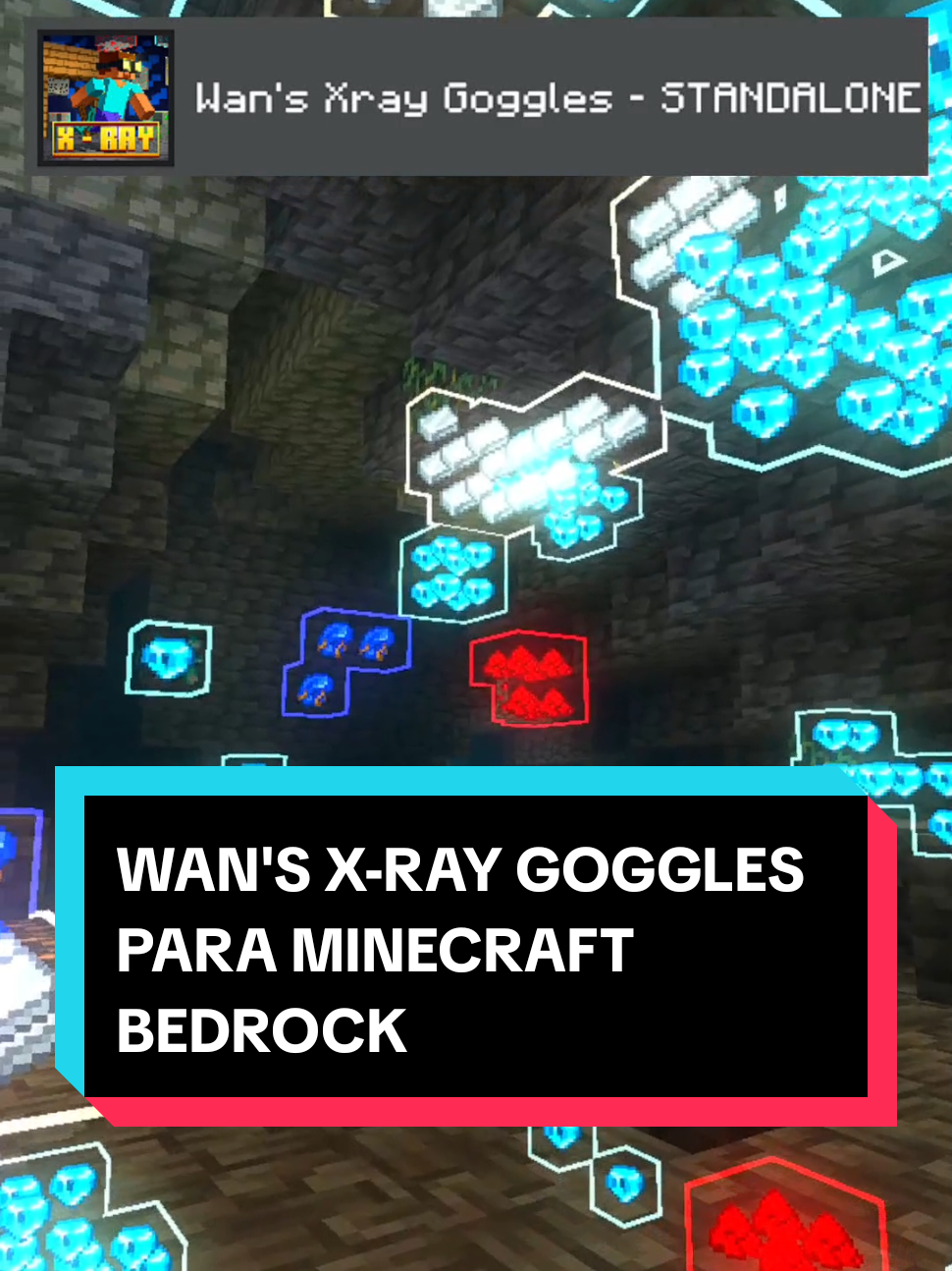PARTE 69 | addons para minecraft bedrock pt69 WAN'S XRAY GOGGLES Te presento Wan's Xray Goggles, un addon para Minecraft Bedrock con el que, gracias a estos lentes de rayos X, podrás detectar cualquier mineral a través de las paredes, ideal para conseguir recursos mucho más rápido. Además, podrás ver cofres, spawners y mobs, haciendo que explorar cuevas sea mucho más fácil. Descárgalo en MCPEDL #Minecraft #minecraftbedrock #minecraftaddon #addon #addonsparaminecraftpe 