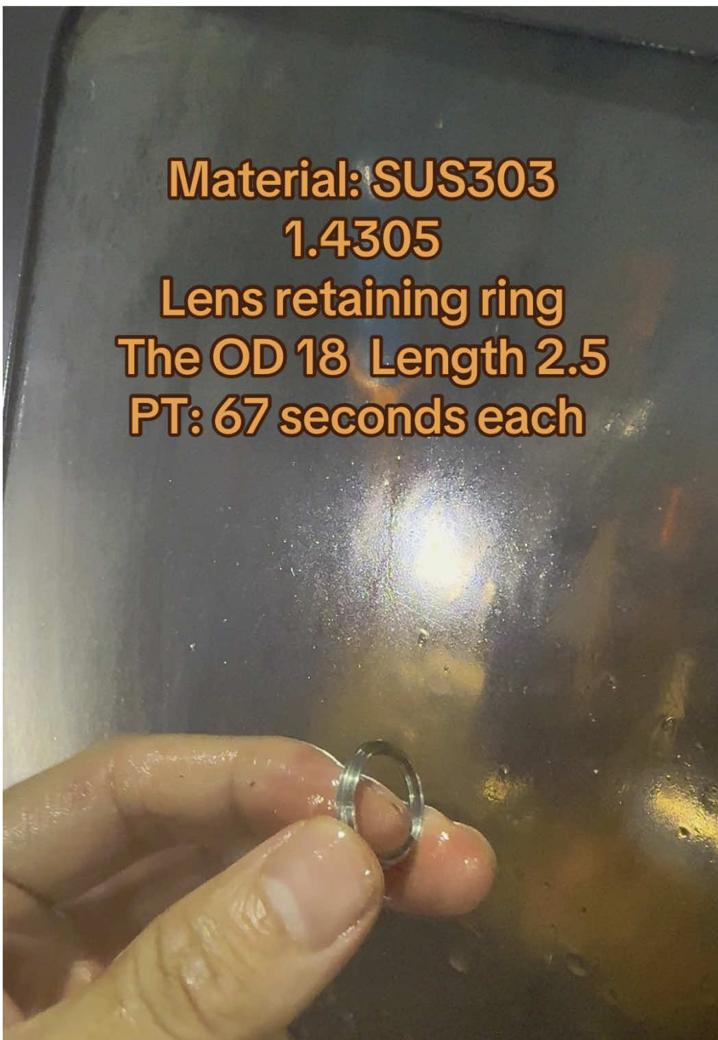 Lens retaining ring, Camera lens bayonet cap, Mobile phone lens ring What kind of circle or steel ring you need, we can produce it according to your drawings! #sus303 #ring #lensring #factory #manufacturer #CNC #OEM #stainlesssteel #precision #Steel #swisstypemachine #lathe 