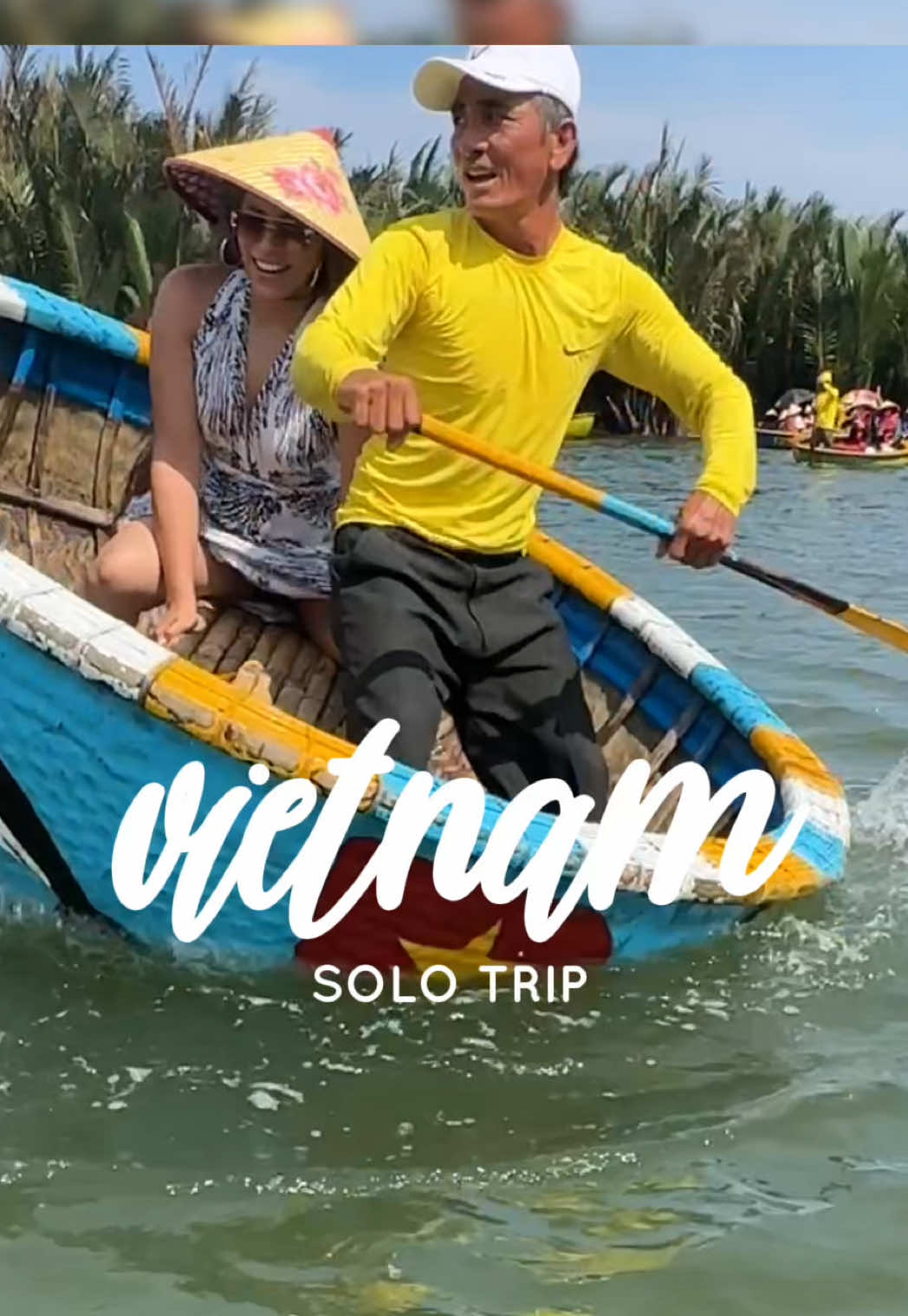 Replying to @Jerom Pham Day 6 Vietnam solo trip: Hoi An Things to do in Hoi An: coconut basket boat ride, Hoi An Memories Show #solotravel #travel #blackandabroad #vietnamtravel #hoiantrip 