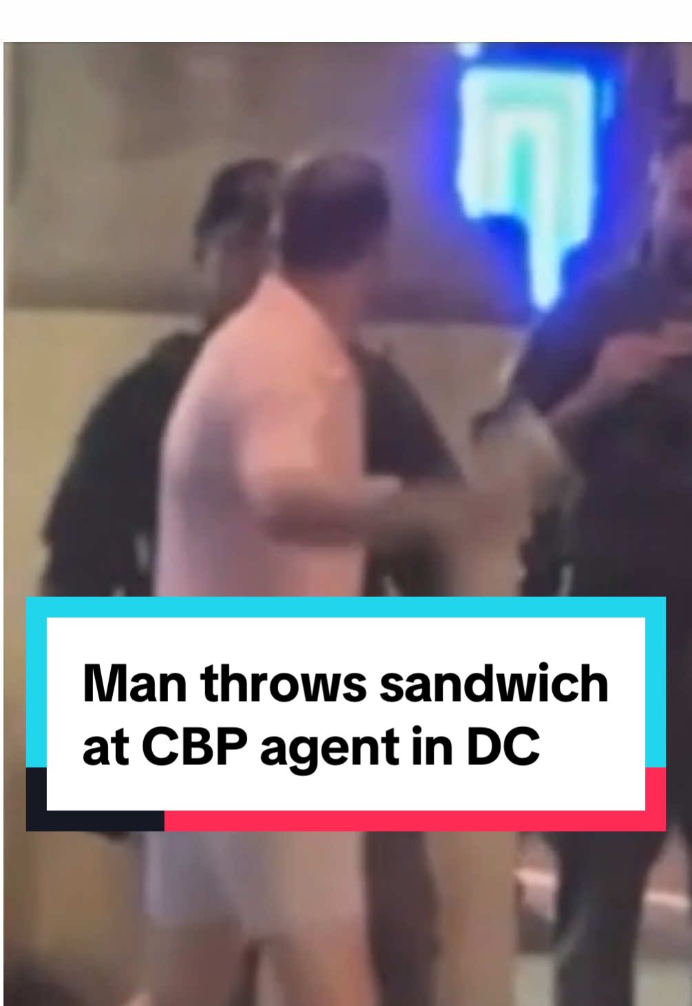 A man threw a #Subway sandwich at a #CBP agent in Washington, #DC. The man, identified as Sean Dunn, reportedly called the federal agent a 